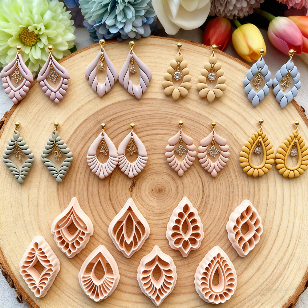 Jewelry Making Tools List - Art Scalloped Teardrop Deco Polymer Clay