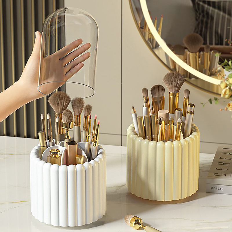 Jewelry Making Tools List - 360° Rotating Makeup Brushes Holder With