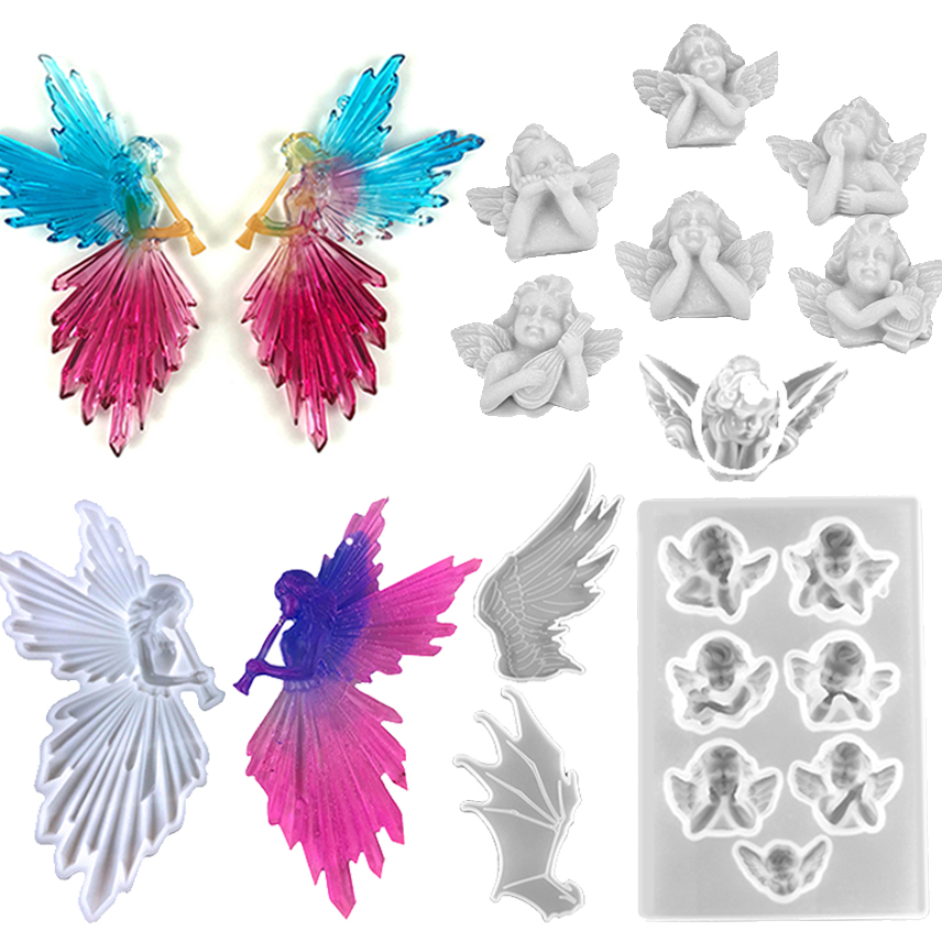 Jewelry Making Tools List - New Angel Devil Wing Moon Silicone