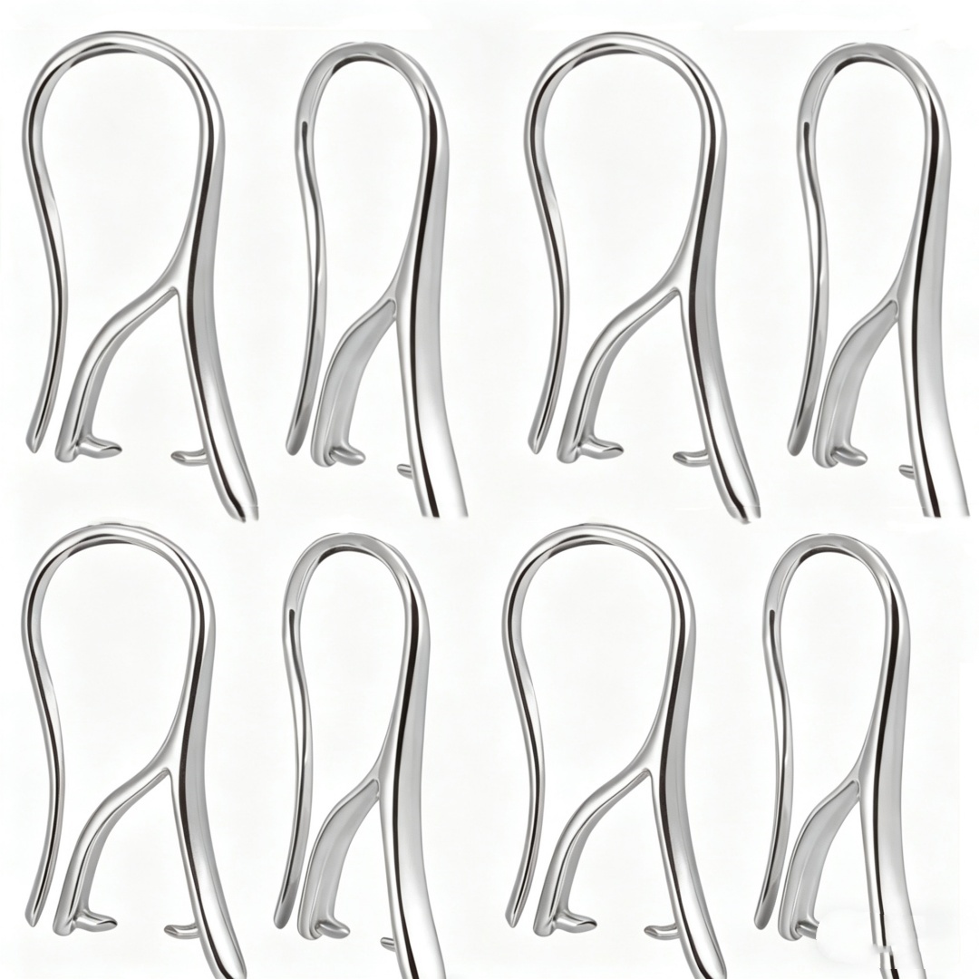 10/30Pcs White with Pinch Bail - Jewelry Making Yarn 评论和价格