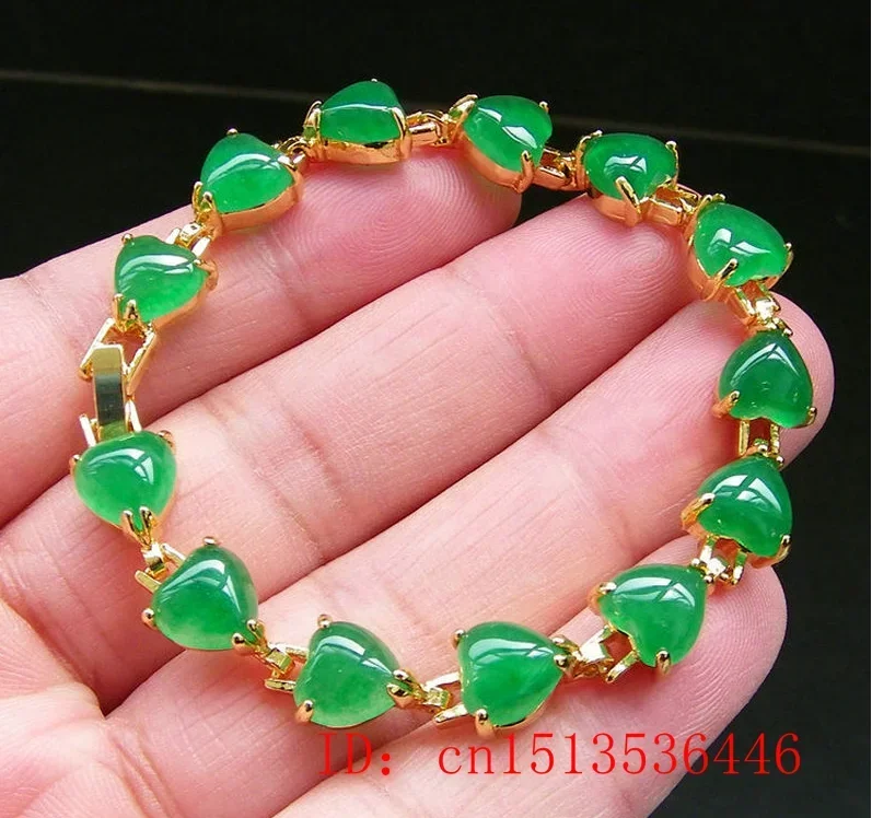 Natural Green Jade Agate LOVE  - Jewelry Making With Beads 评论和价格