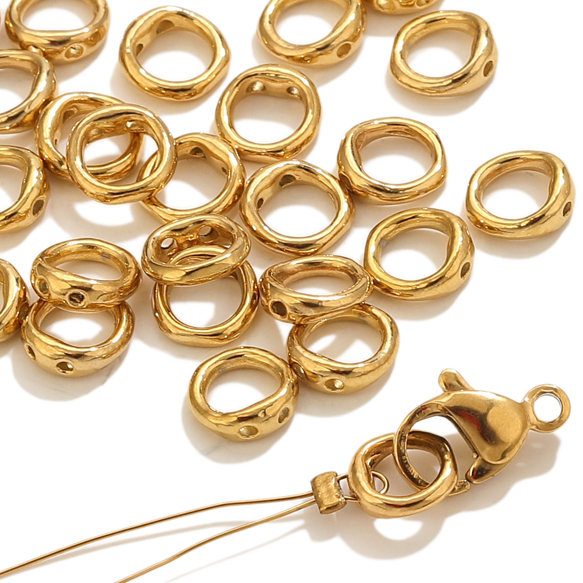 20pcs Stainless Steel Clasps E - Jewelry Making With Beads 评论和价格