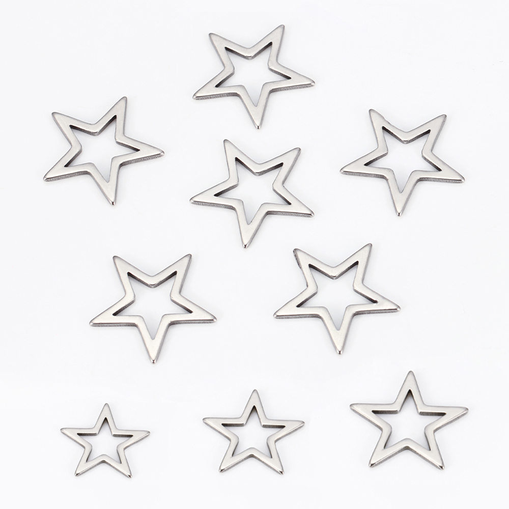 20pcs Metal Star Pendant Bezel - Jewelry Making Mold 评论和价格