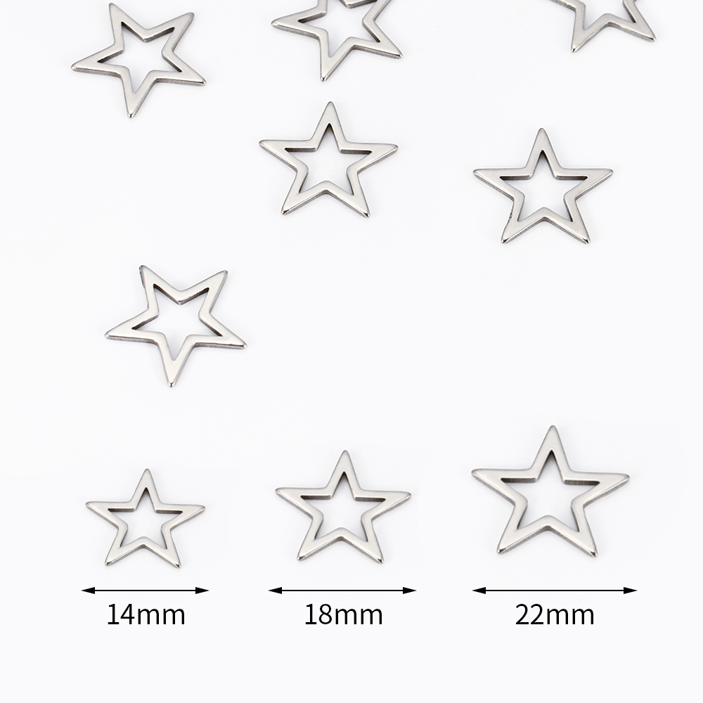 20pcs Metal Star Pendant Bezel - Jewelry Making Mold 评论和价格