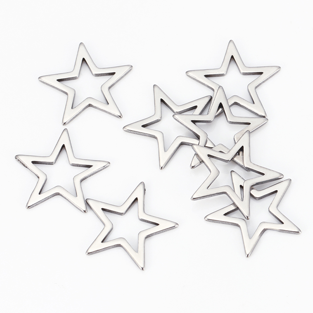 20pcs Metal Star Pendant Bezel - Jewelry Making Mold 评论和价格