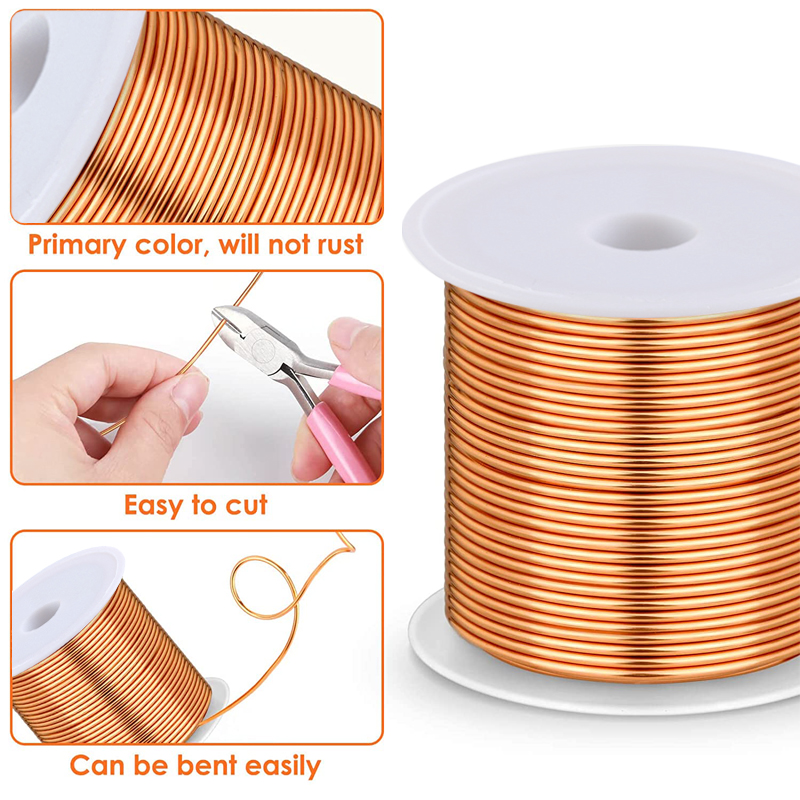 1-3Roll  Soft Copper Wire for  - Jewelry Making Yarn 评论和价格