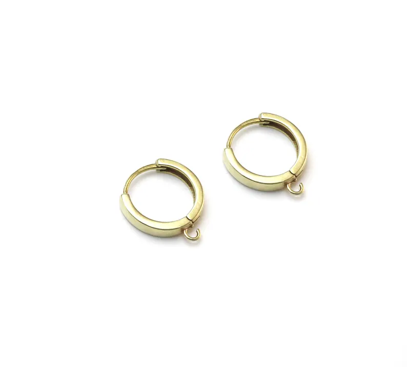 10pcs Brass Ear Hoops, Leverba - Jewelry Making Yarn 评论和价格