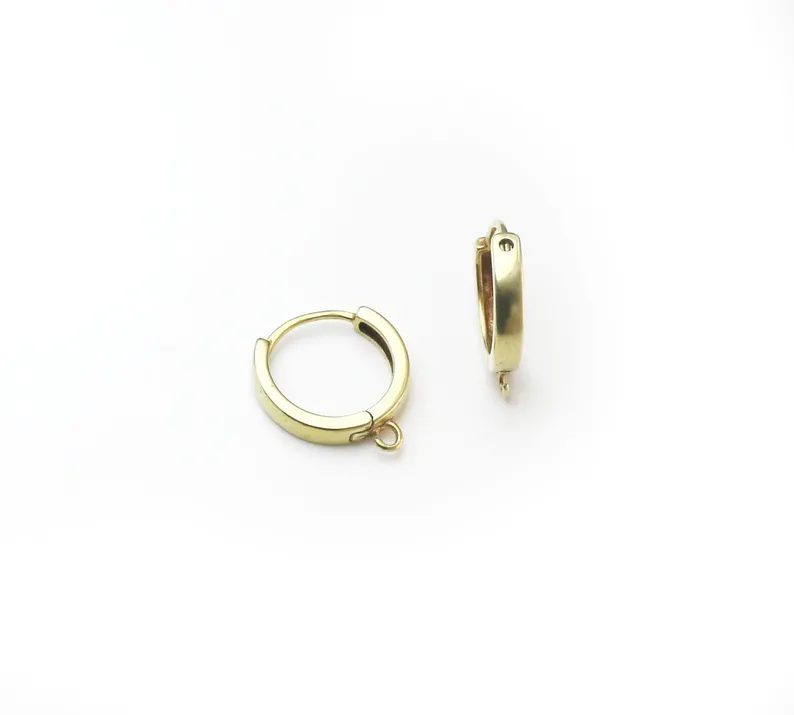 10pcs Brass Ear Hoops, Leverba - Jewelry Making Yarn 评论和价格
