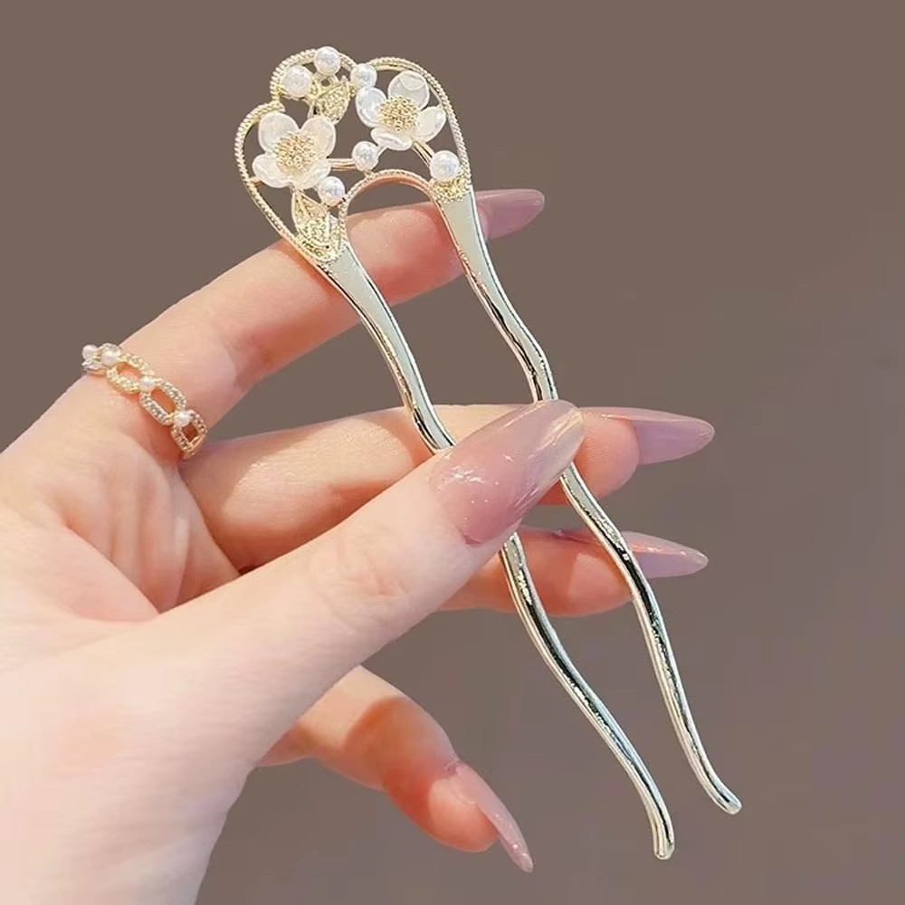 U Shaped Hair Stick Light Luxu - Jewelry Making With Beads 评论和价格