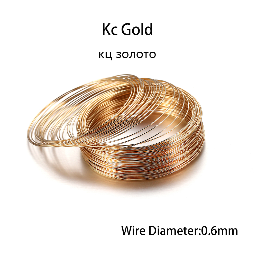 100 Loops/lot 0.6mm Silver Gol - Jewelry Making Yarn 评论和价格