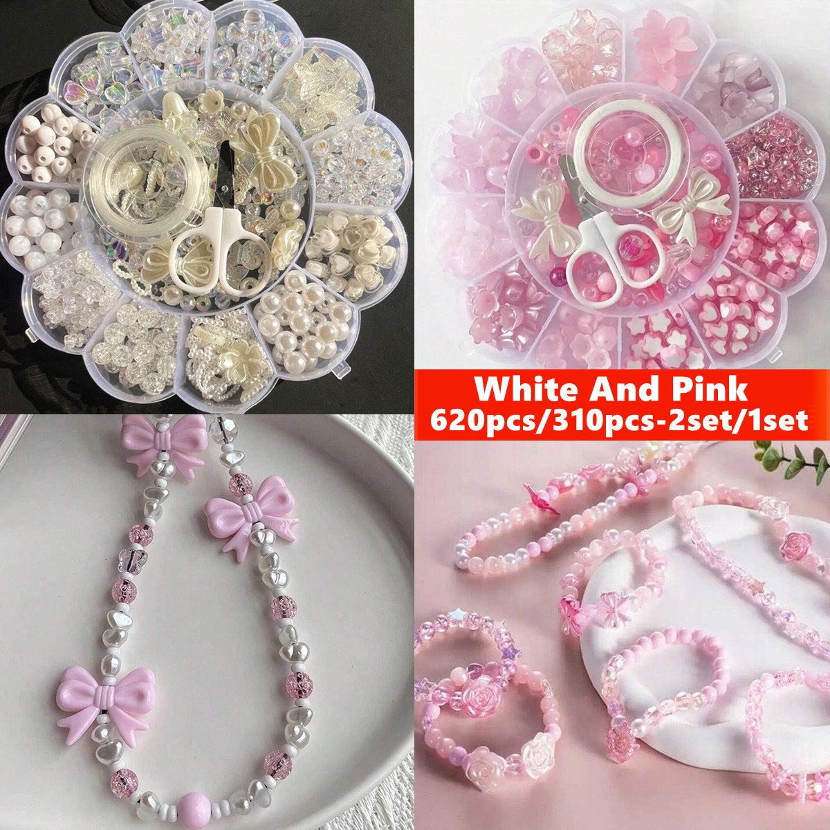 2Set/1Set 13 Grids Acrylic Flo - Jewelry Making Yarn 评论和价格