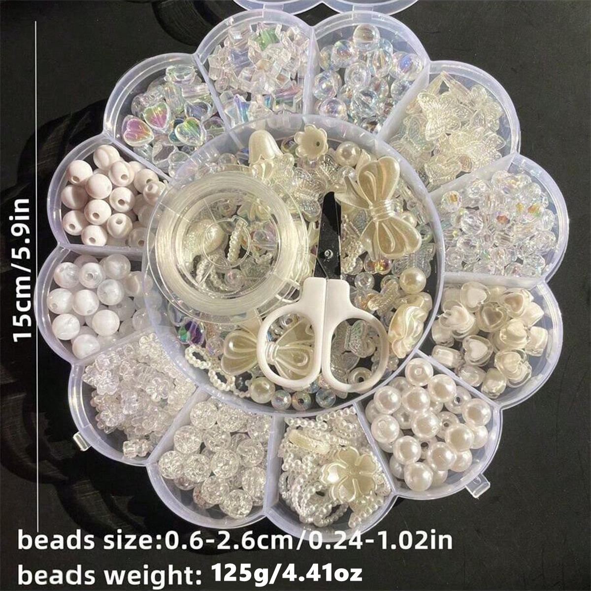 2Set/1Set 13 Grids Acrylic Flo - Jewelry Making Yarn 评论和价格