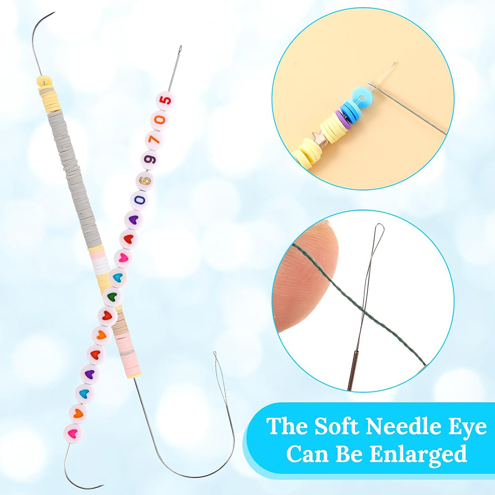 4Pcs Big Eye Beading Needles S - Jewelry Making Tools List 评论和价格