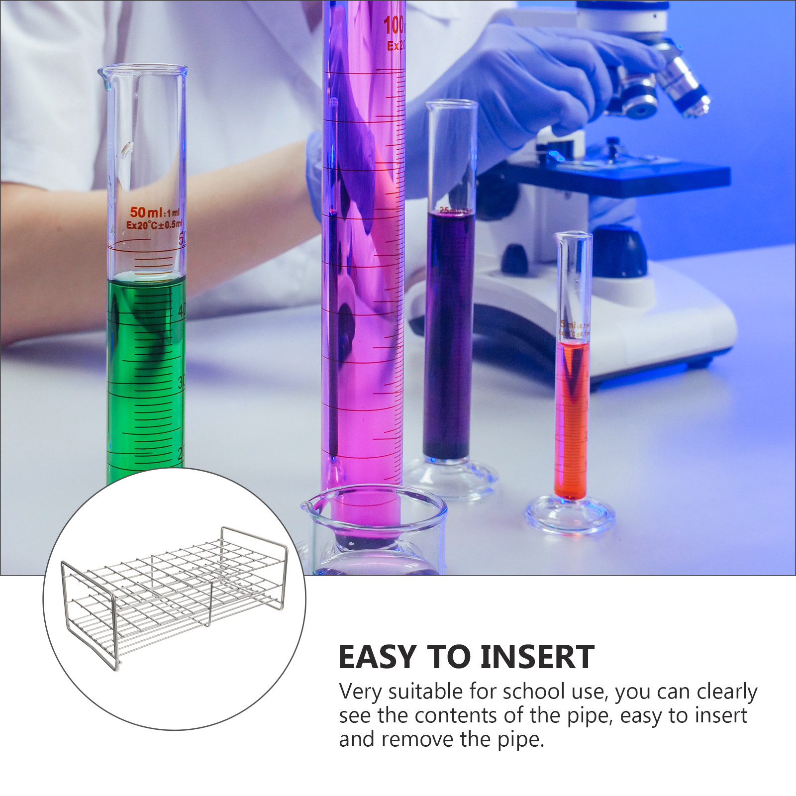 1pc 50 Holes Square Test Tube  - Jewelry Making With Beads 评论和价格