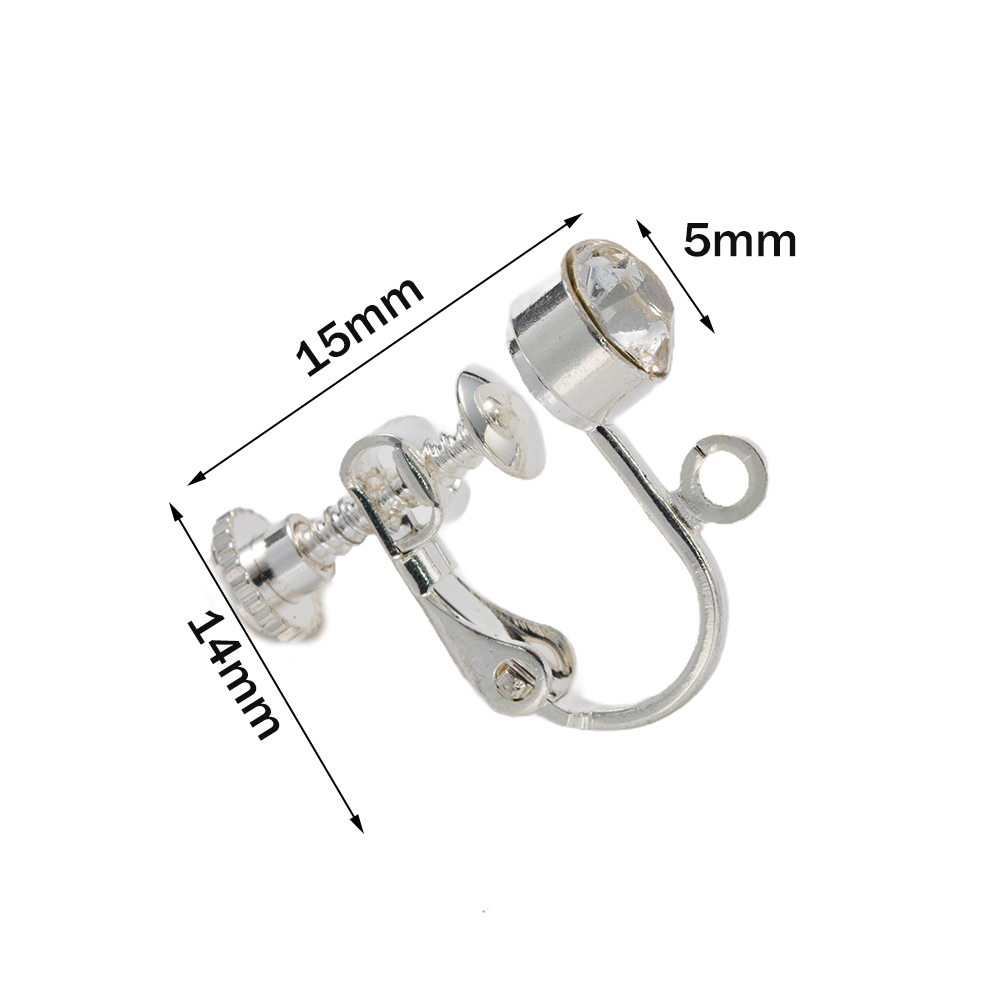 10pcs Brass Clip on Earring Co - Jewelry Making Yarn 评论和价格