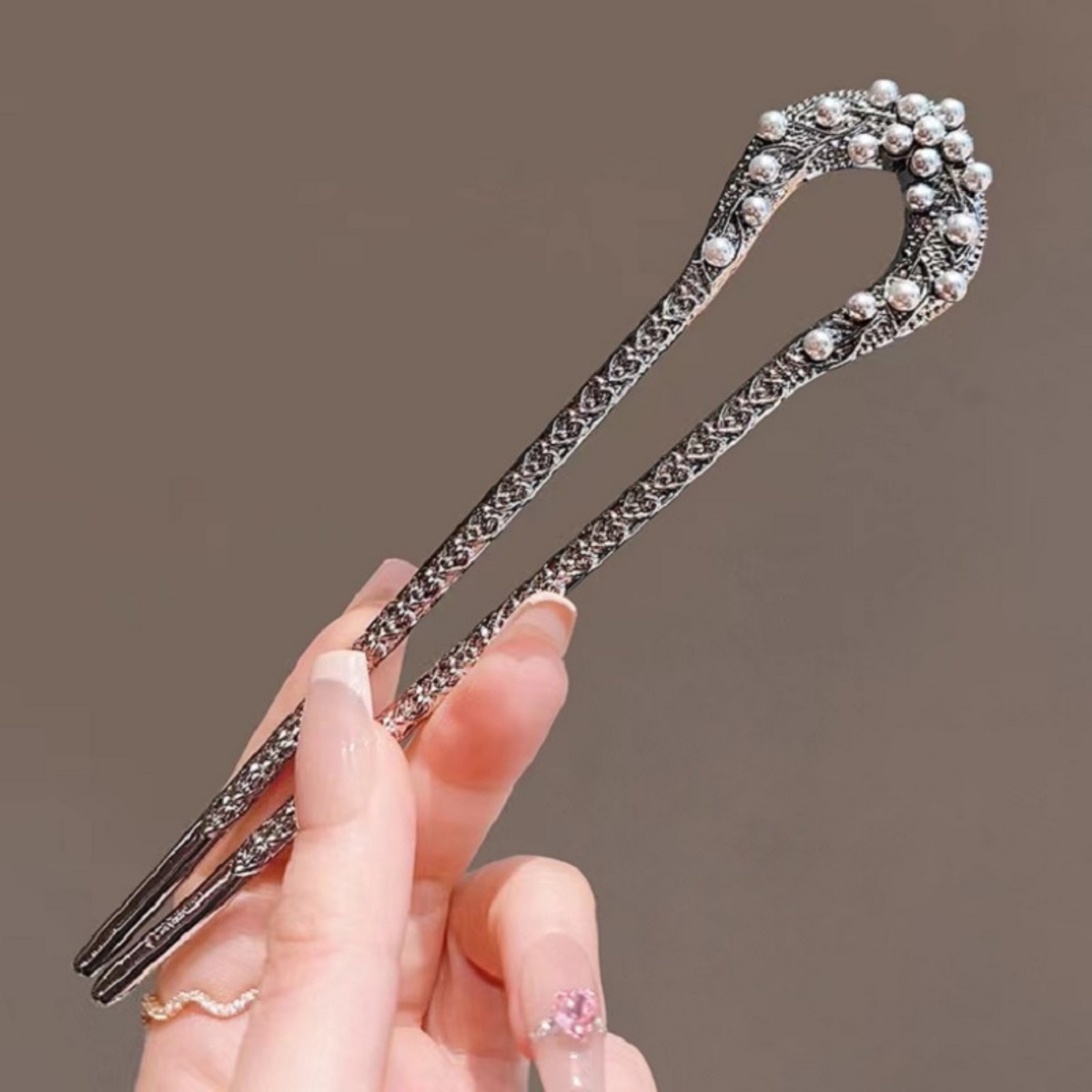 New Pearl U Shaped Hairpin For - Jewelry Making With Beads 评论和价格