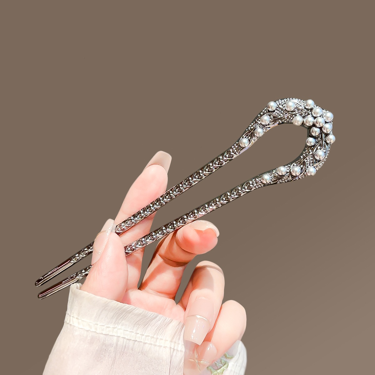 New Pearl U Shaped Hairpin For - Jewelry Making With Beads 评论和价格