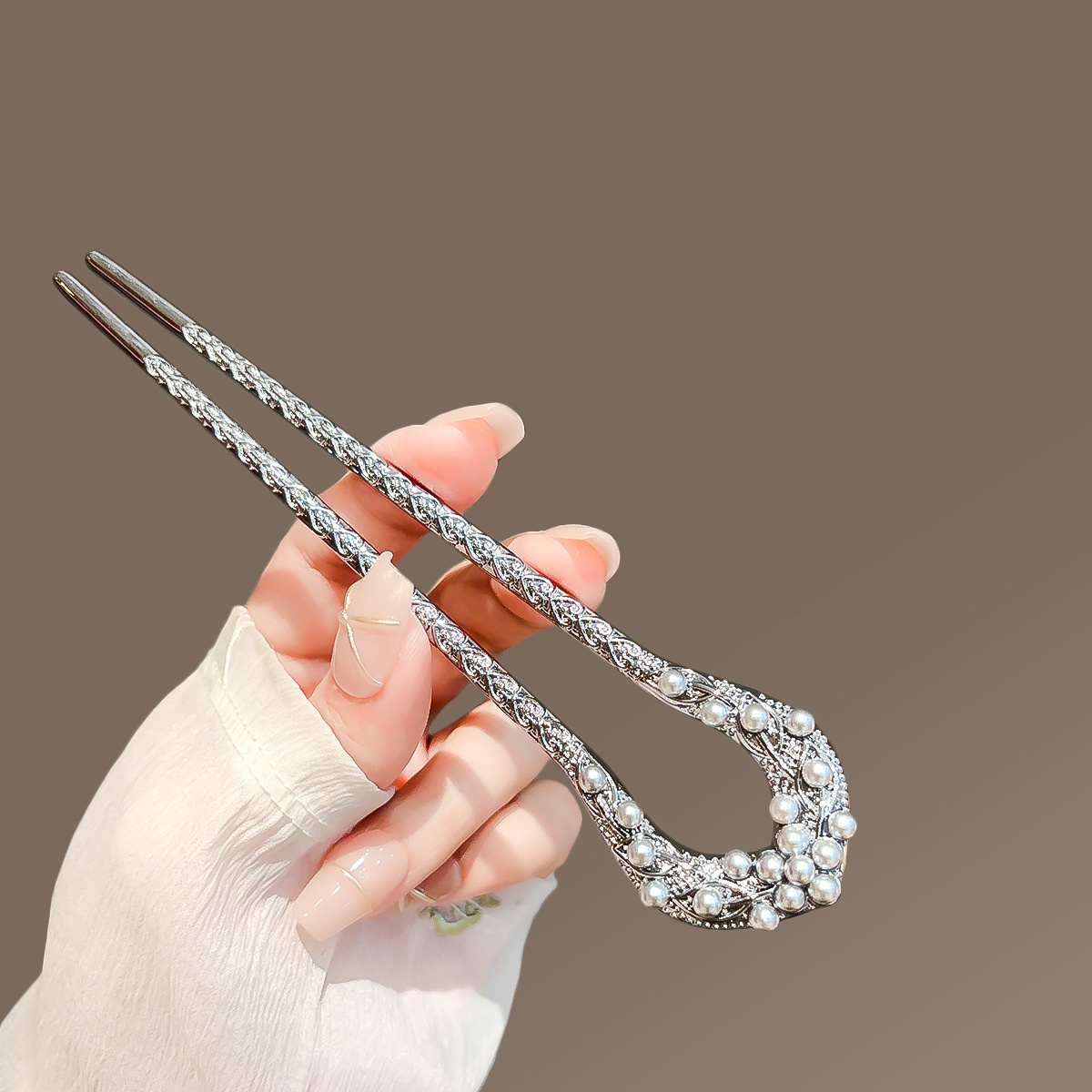 New Pearl U Shaped Hairpin For - Jewelry Making With Beads 评论和价格