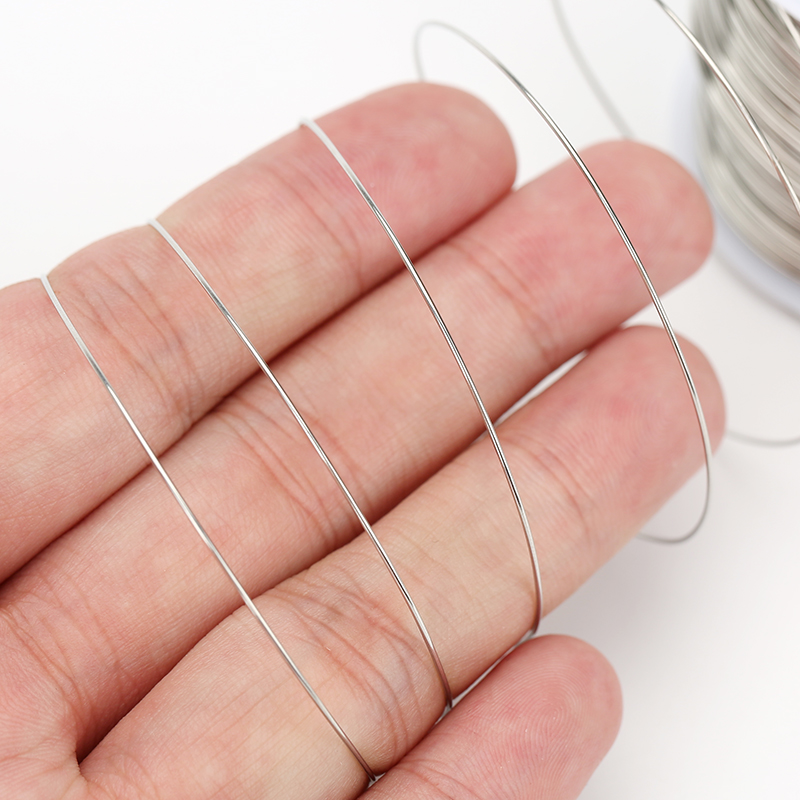 1roll Stainless Steel 0.2 0.3  - Jewelry Making Yarn 评论和价格