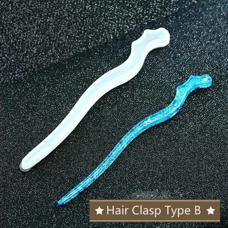 New Transparent Hairpin Silico - Jewelry Making Mold 评论和价格