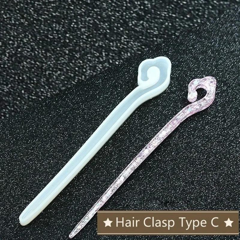 New Transparent Hairpin Silico - Jewelry Making Mold 评论和价格