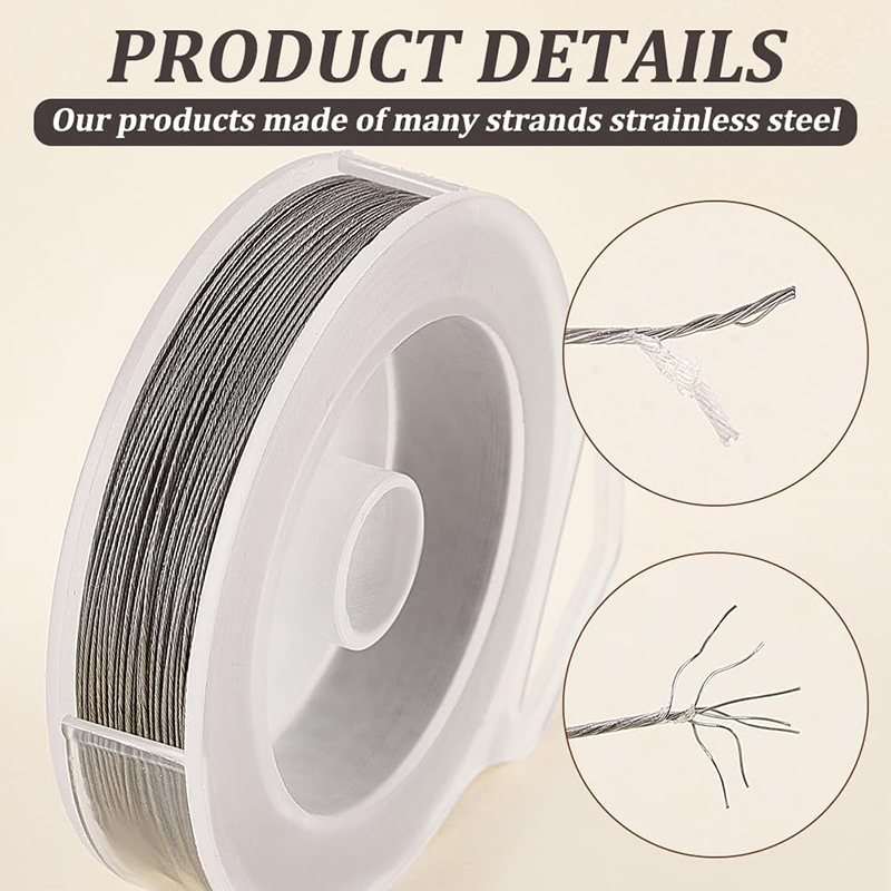 30M/Roll Stainless Steel Beadi - Jewelry Making Yarn 评论和价格