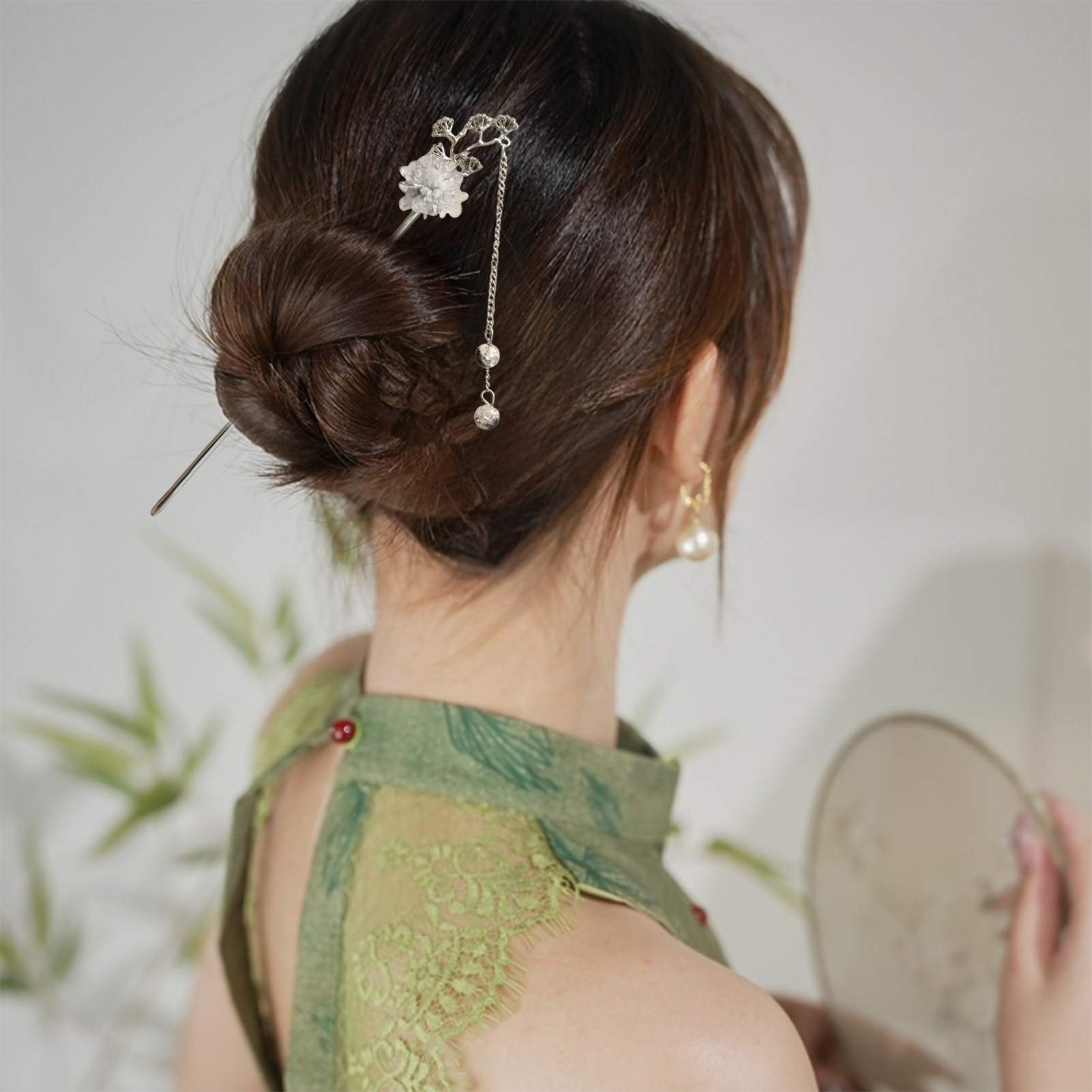 Elegant Flower Hair Sticks For - Jewelry Making With Beads 评论和价格