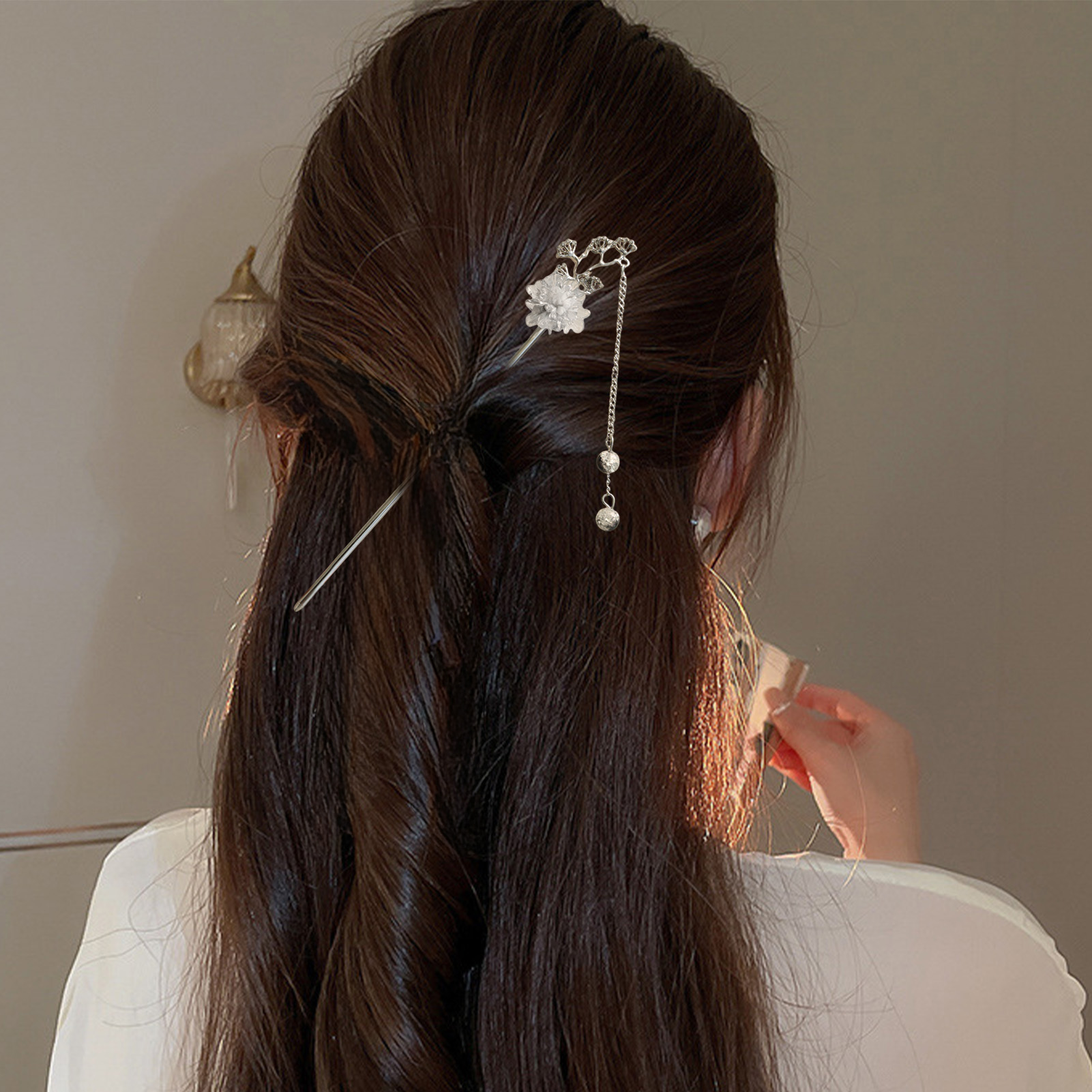 Elegant Flower Hair Sticks For - Jewelry Making With Beads 评论和价格