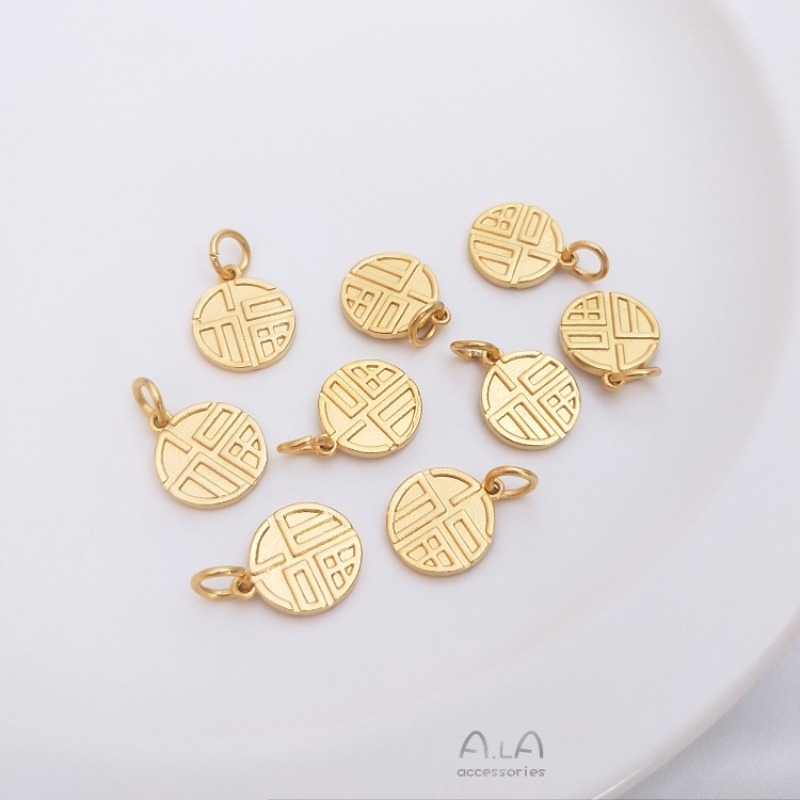 Vietnam Sand Gold Fu Character - Jewelry Making Vietnam 评论和价格