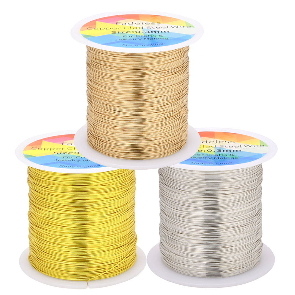 100m/328ft Fadeless Copper Cla - Jewelry Making Yarn 评论和价格