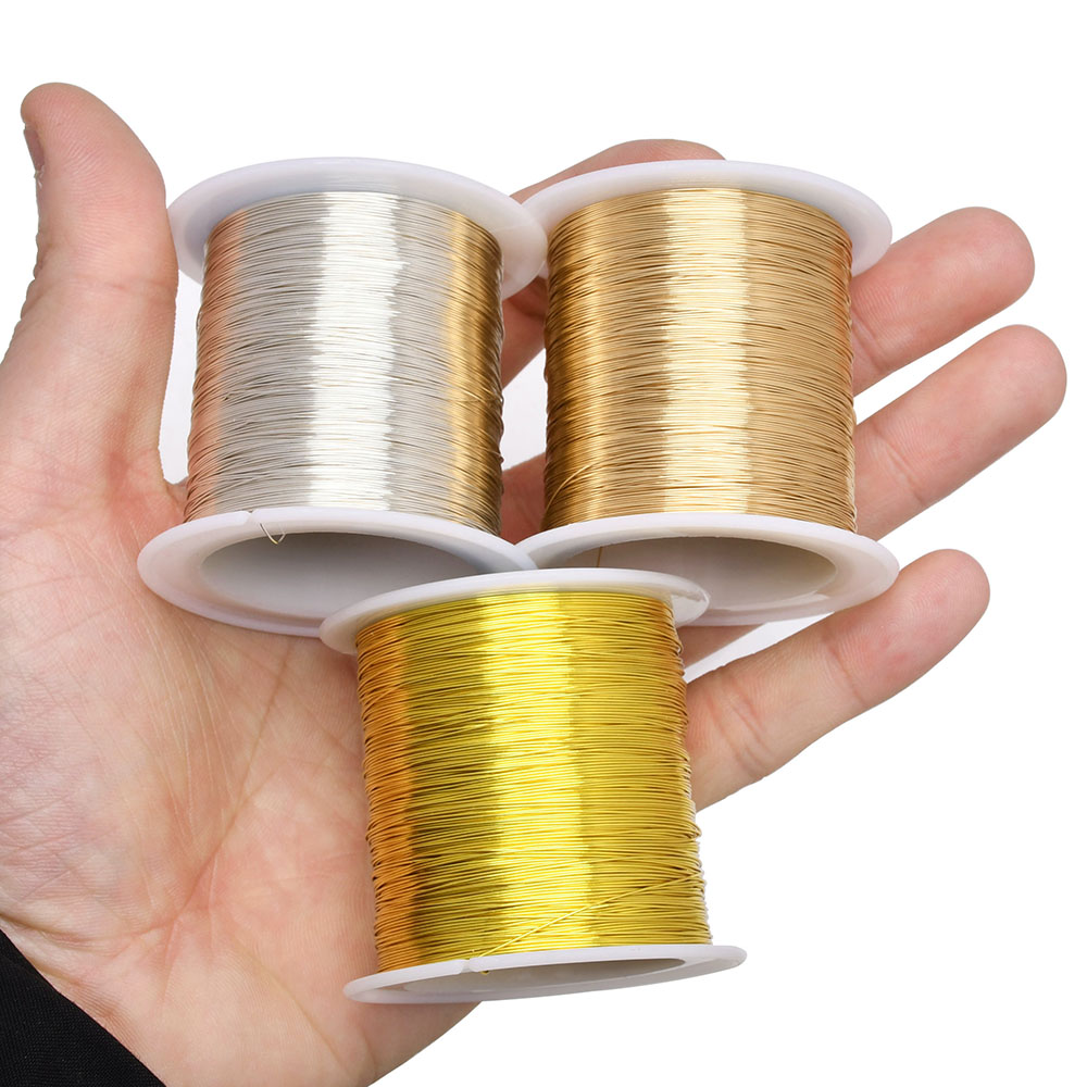 100m/328ft Fadeless Copper Cla - Jewelry Making Yarn 评论和价格