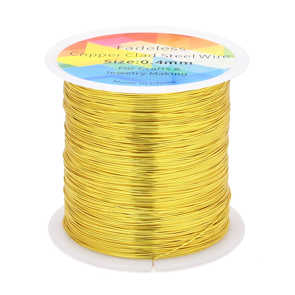 100m/328ft Fadeless Copper Cla - Jewelry Making Yarn 评论和价格