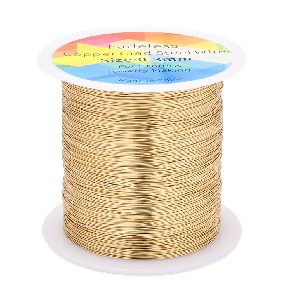 100m/328ft Fadeless Copper Cla - Jewelry Making Yarn 评论和价格