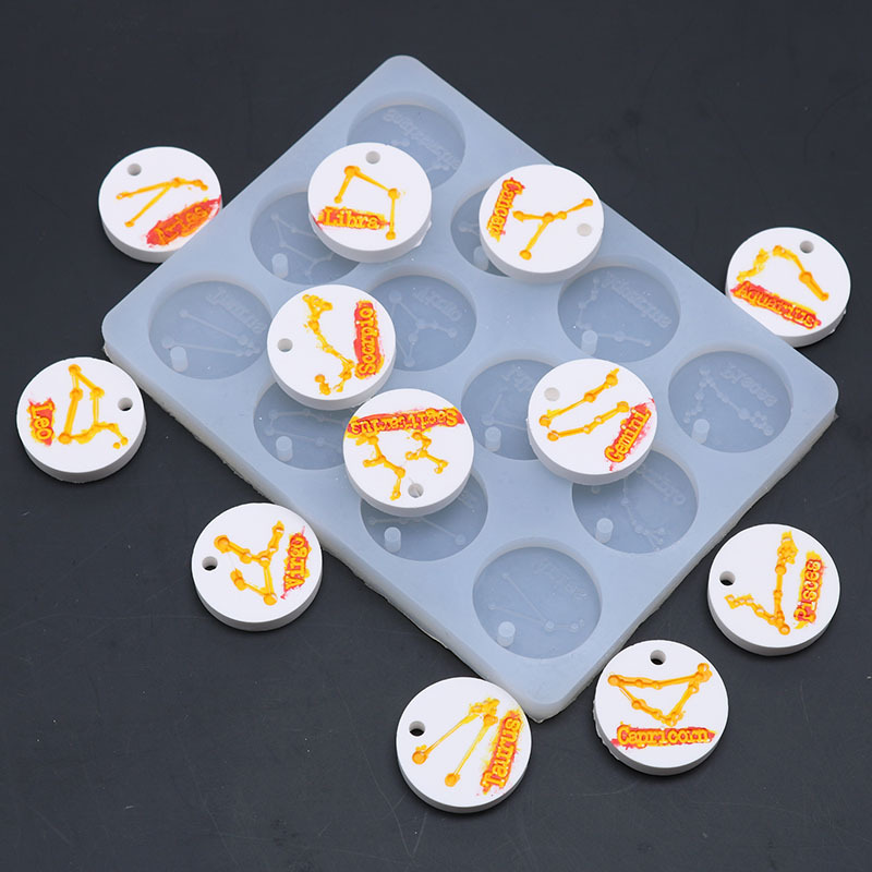 12 Holes Constellation Pendant - Jewelry Making Mold 评论和价格